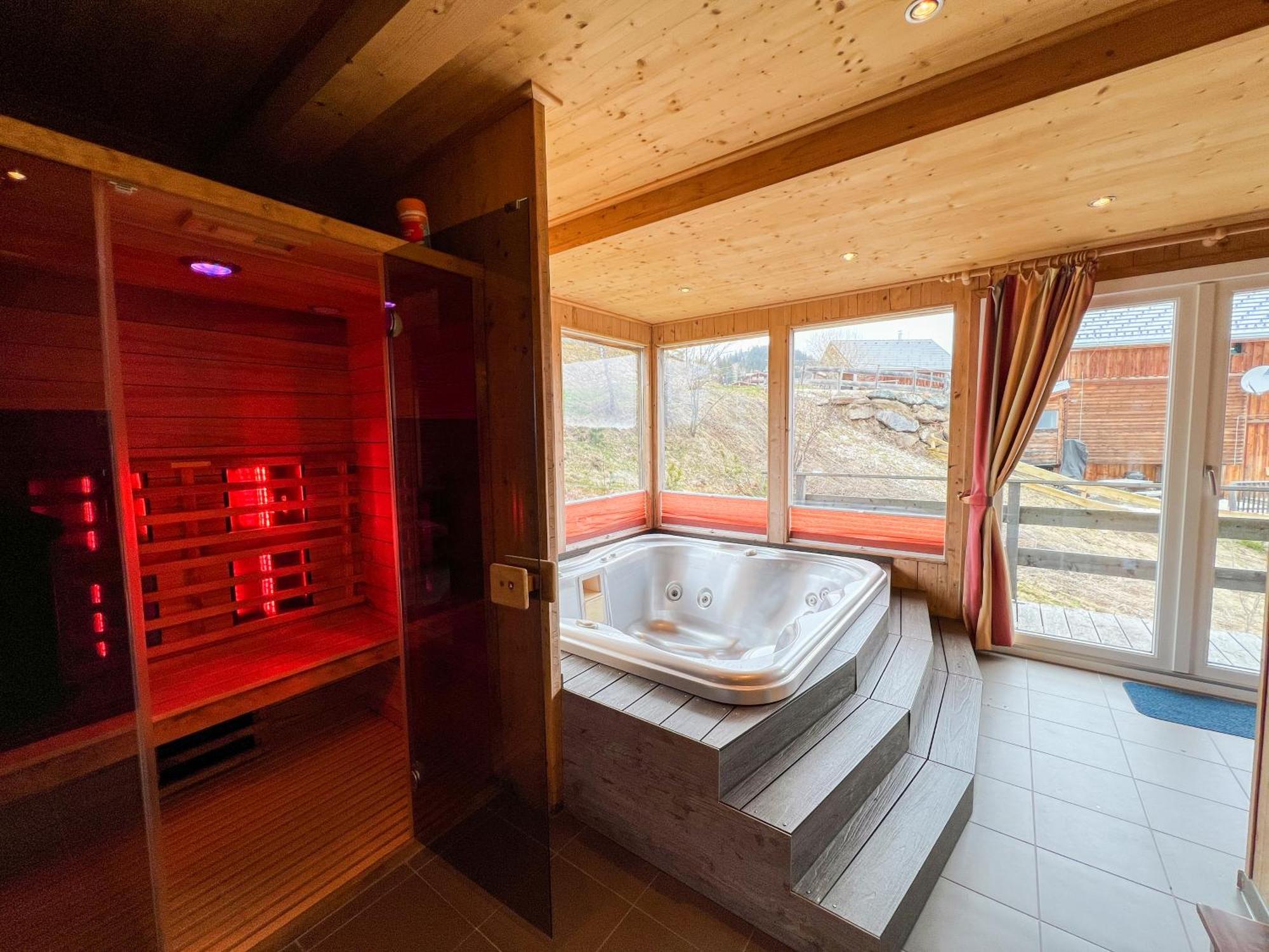 1A Chalet '4 Jahreszeiten' Ski Fahren Und Jacuzzi Mit Aussicht! Bad St. Leonhard im Lavanttal Exterior foto