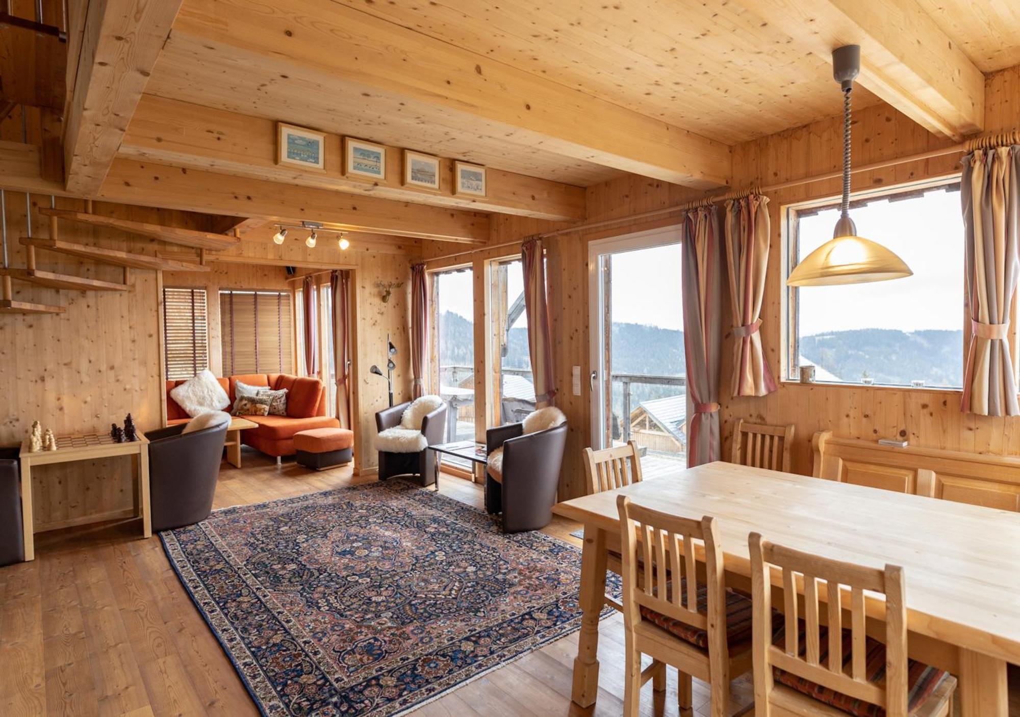1A Chalet '4 Jahreszeiten' Ski Fahren Und Jacuzzi Mit Aussicht! Bad St. Leonhard im Lavanttal Exterior foto